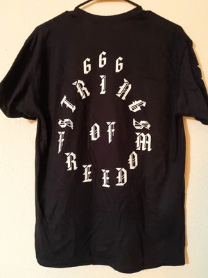 666 STRINGS OF FREEDOM - 7 Stripes T-Shirt