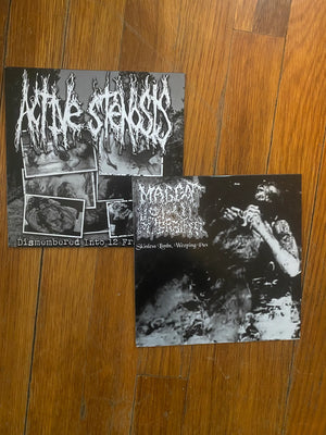 MAGGOT VOMIT AFTERBIRTH / ACTIVE STENOSIS - Split 7 inch