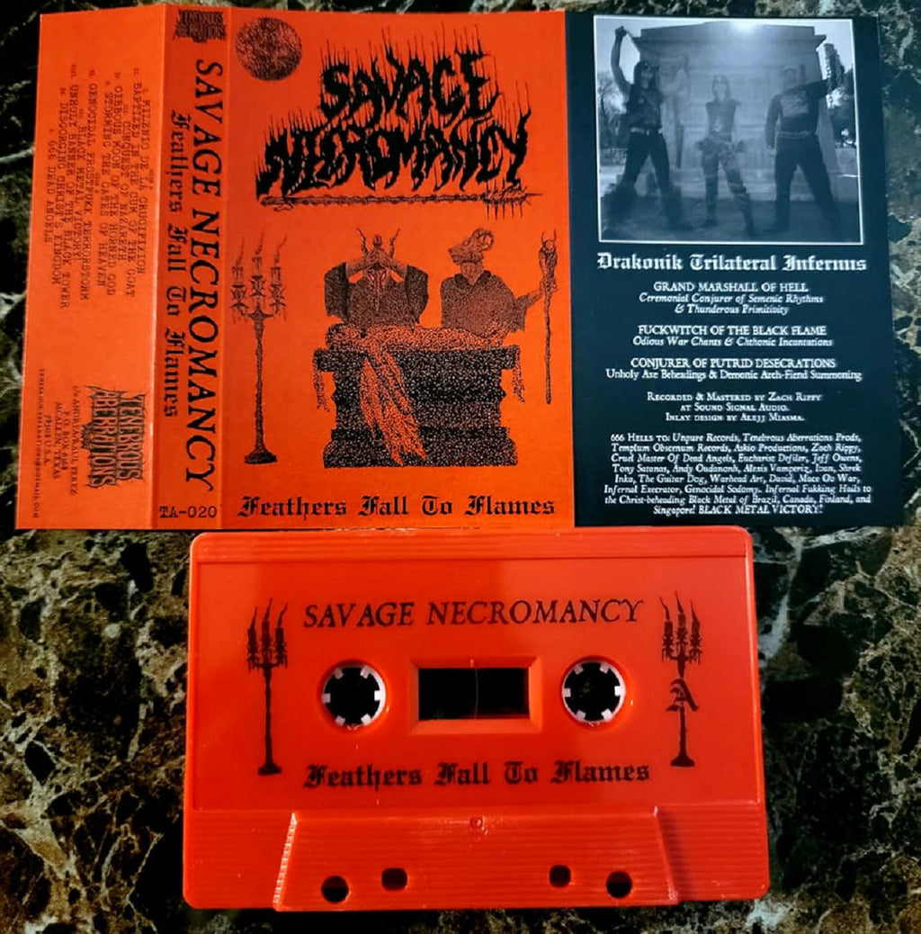 SAVAGE NECROMANCY - Feathers Fall To Flames Cassette